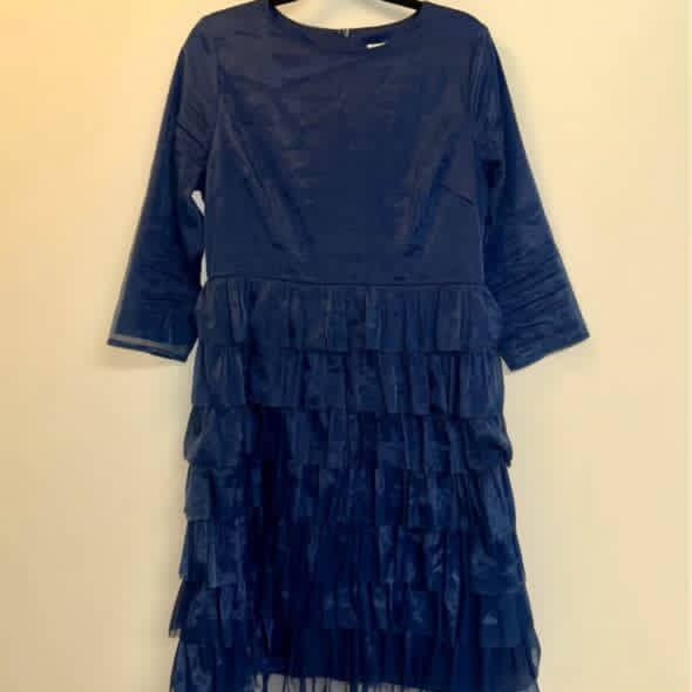 Dainty Jewells Blue Ruffled Tiered Sundress